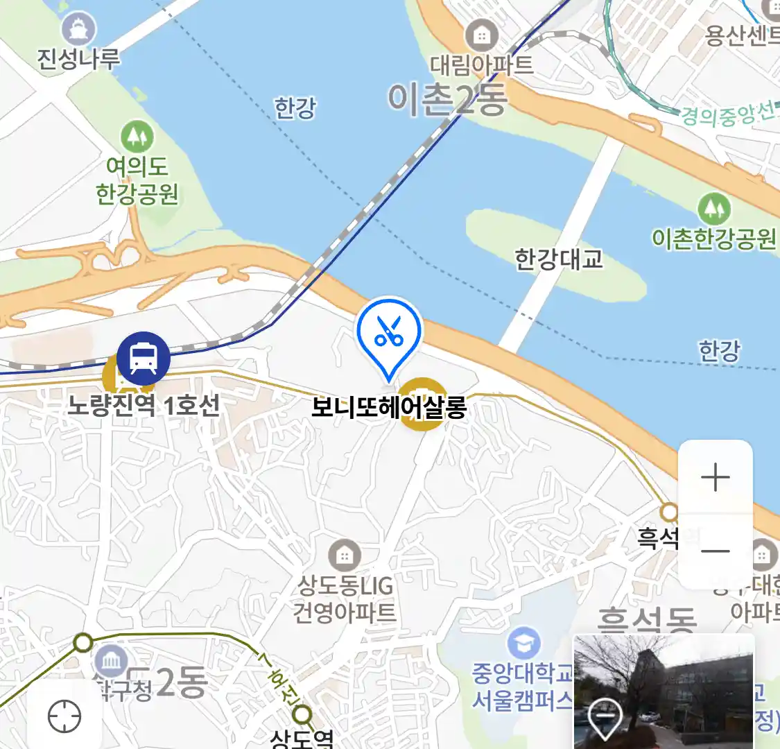 보니또헤어살롱 위치